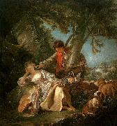 Francois Boucher The Interrupted Sleep oil painting reproduction